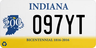 IN license plate 097YT