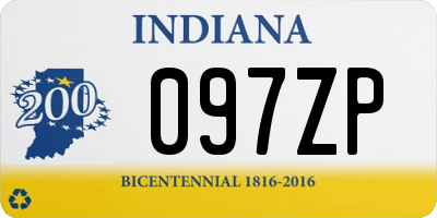 IN license plate 097ZP