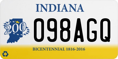 IN license plate 098AGQ