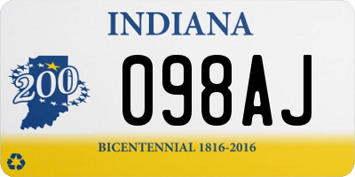 IN license plate 098AJ