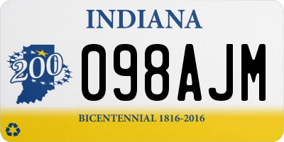 IN license plate 098AJM