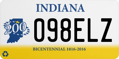 IN license plate 098ELZ