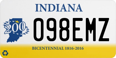 IN license plate 098EMZ