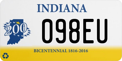 IN license plate 098EU