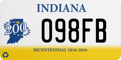 IN license plate 098FB