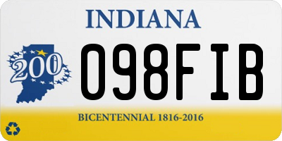 IN license plate 098FIB