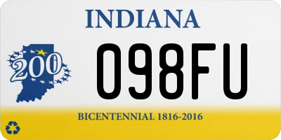 IN license plate 098FU