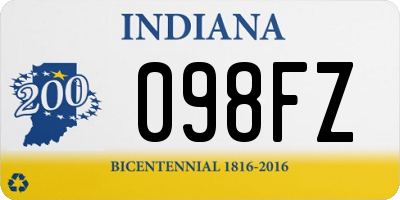 IN license plate 098FZ