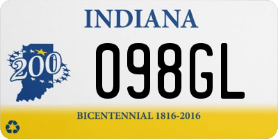 IN license plate 098GL