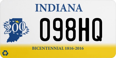 IN license plate 098HQ