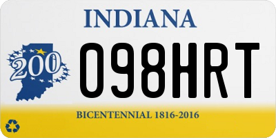 IN license plate 098HRT