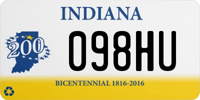 IN license plate 098HU