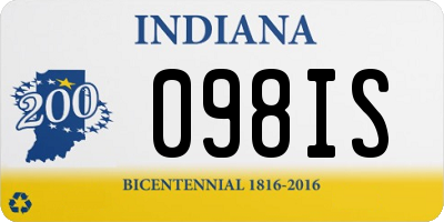 IN license plate 098IS