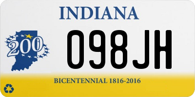 IN license plate 098JH