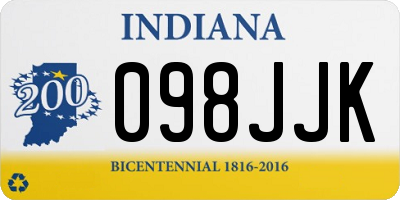 IN license plate 098JJK