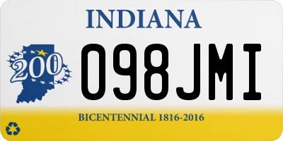 IN license plate 098JMI