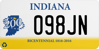 IN license plate 098JN