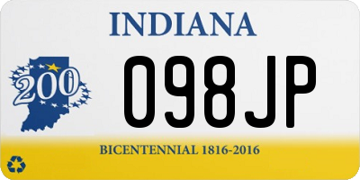 IN license plate 098JP