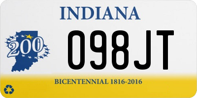 IN license plate 098JT