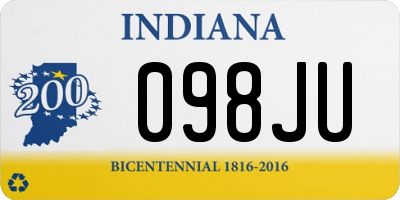 IN license plate 098JU