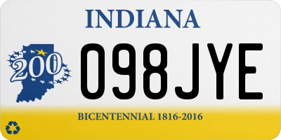 IN license plate 098JYE