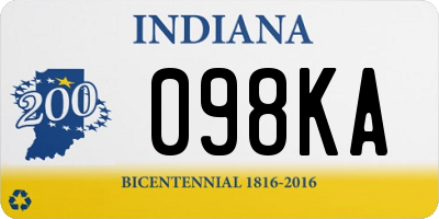 IN license plate 098KA
