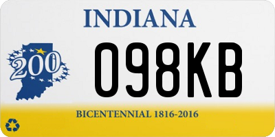 IN license plate 098KB