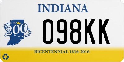 IN license plate 098KK