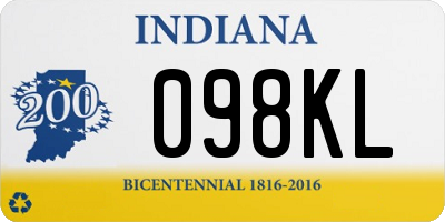 IN license plate 098KL