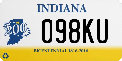 IN license plate 098KU