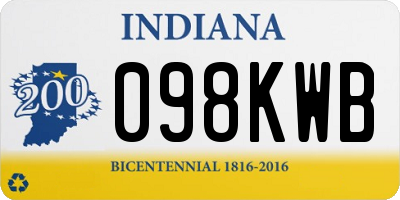 IN license plate 098KWB