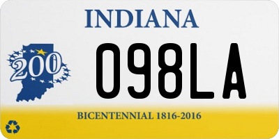 IN license plate 098LA