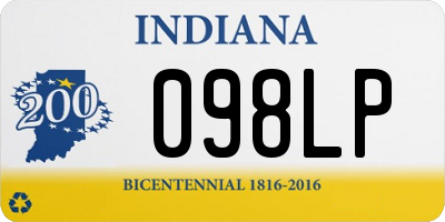IN license plate 098LP