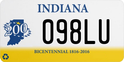 IN license plate 098LU
