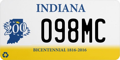 IN license plate 098MC