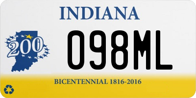 IN license plate 098ML