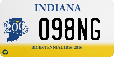 IN license plate 098NG