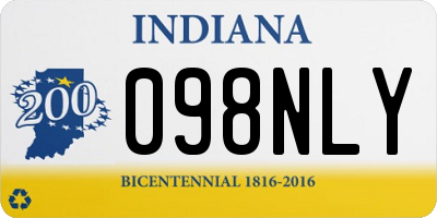 IN license plate 098NLY