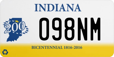 IN license plate 098NM