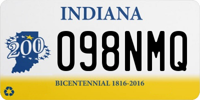 IN license plate 098NMQ