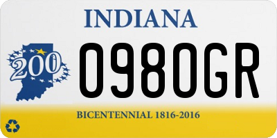IN license plate 098OGR