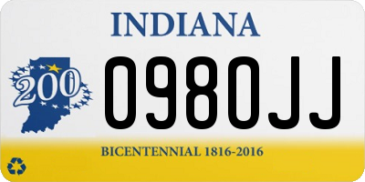 IN license plate 098OJJ