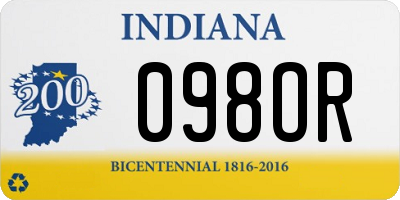 IN license plate 098OR