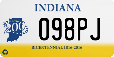 IN license plate 098PJ