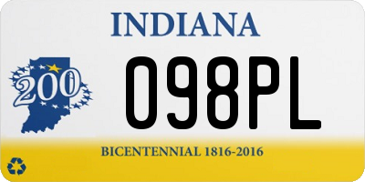 IN license plate 098PL