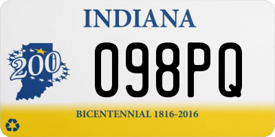 IN license plate 098PQ