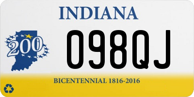 IN license plate 098QJ