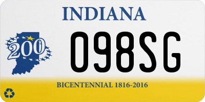 IN license plate 098SG