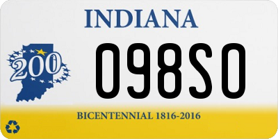 IN license plate 098SO