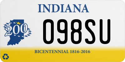 IN license plate 098SU